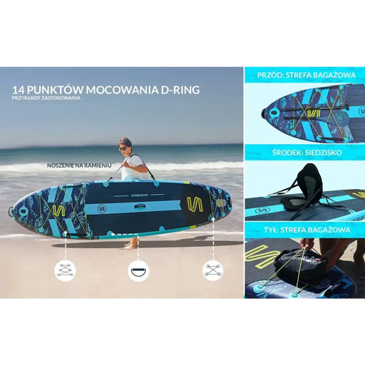 Деска SUP SKATINGER Asiaticus 350x89x15 cm Yoga
