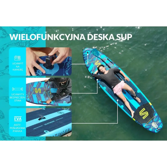 Деска SUP SKATINGER Asiaticus 350x89x15 cm Yoga