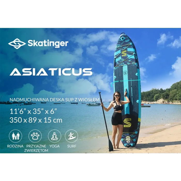 Деска SUP SKATINGER Asiaticus 350x89x15 cm Yoga