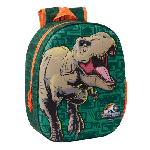 Детска раница Jurassic World Тъмнозелено 27 x 33 x 10 cm 3D