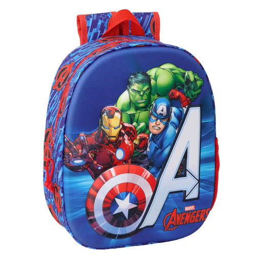 Детска раница The Avengers Червен Тъмно синьо 27 x 33 x 10