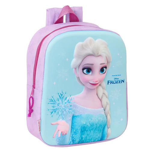 Детска раница Frozen Розов Небесно синьо 22 x 27 x 10 cm 3D