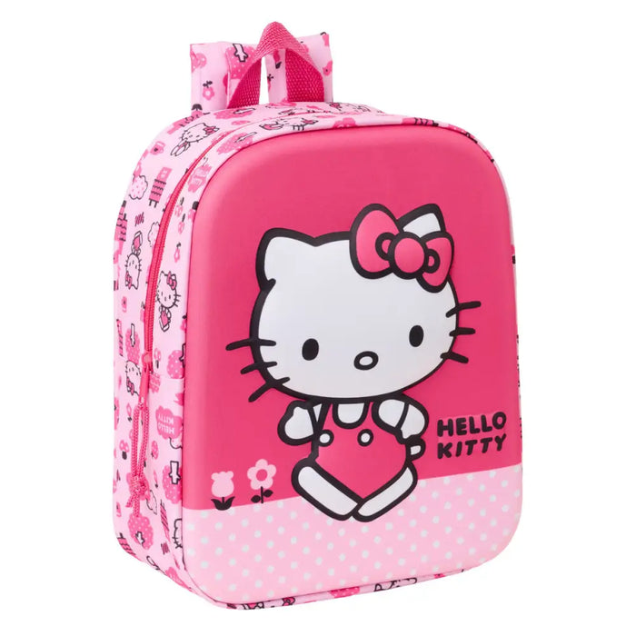 Детска раница Hello Kitty Розов 22 x 27 x 10 cm 3D