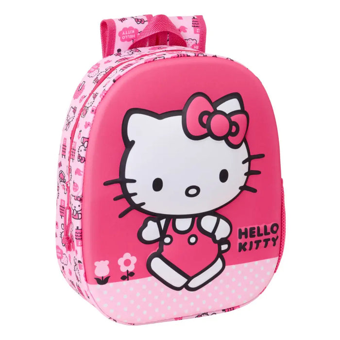 Детска раница Hello Kitty Розов 27 x 33 x 10 cm 3D