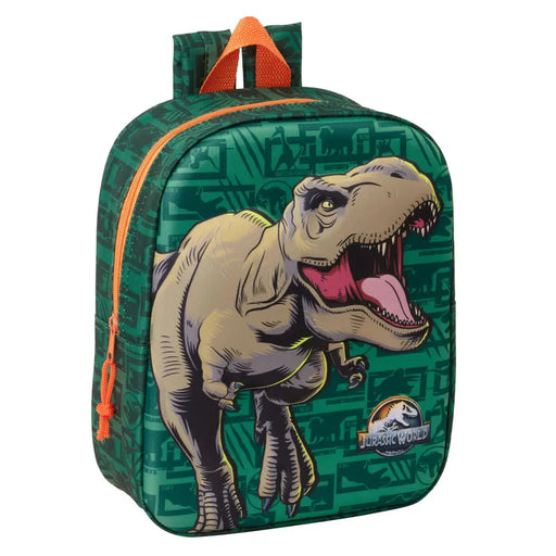Детска раница Jurassic World Тъмнозелено 22 x 27 x 10 cm 3D