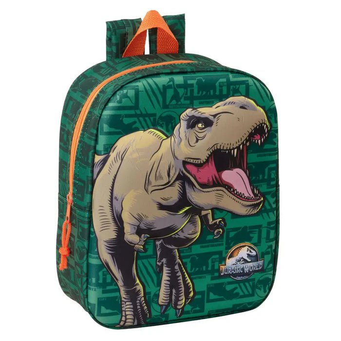 Детска раница Jurassic World Тъмнозелено 22 x 27 x 10 cm 3D
