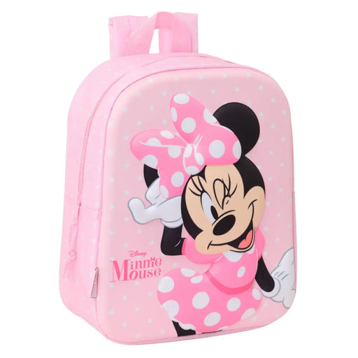 Детска раница Minnie Mouse Розов 22 x 27 x 10 cm 3D
