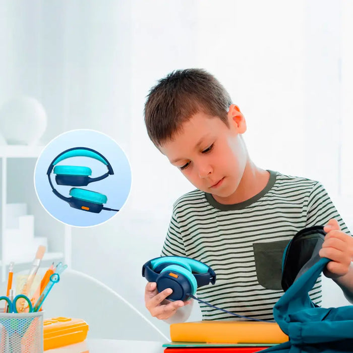 Детски кабелни слушалки Tronsmart KH01 безопасни - сини