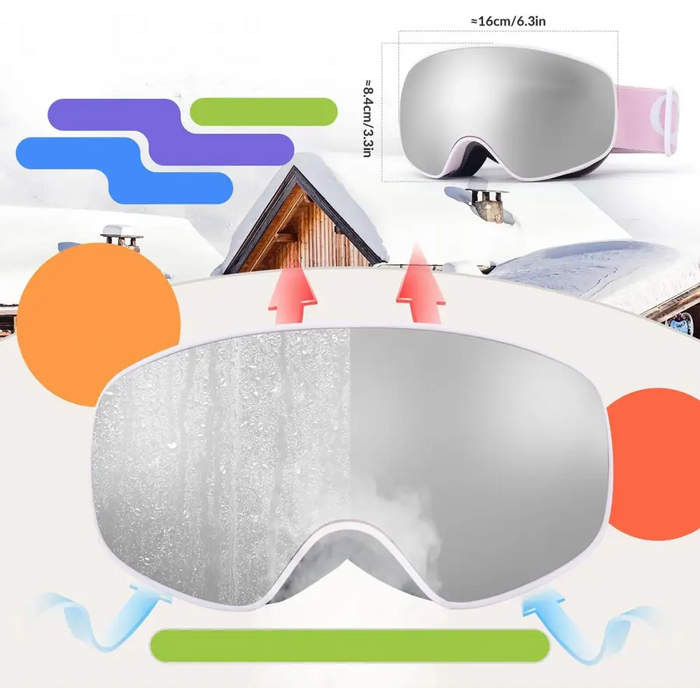 Детски ски очила Qunature Pink (среден/голям детски вариант)