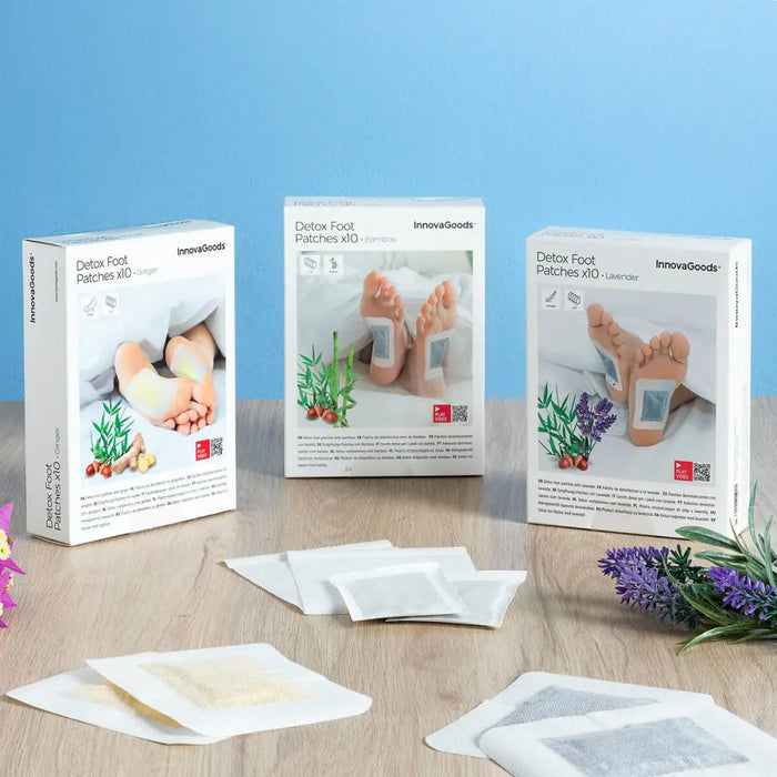 Детоксикиращи Лепенки за Крака Bamboo InnovaGoods 10 броя