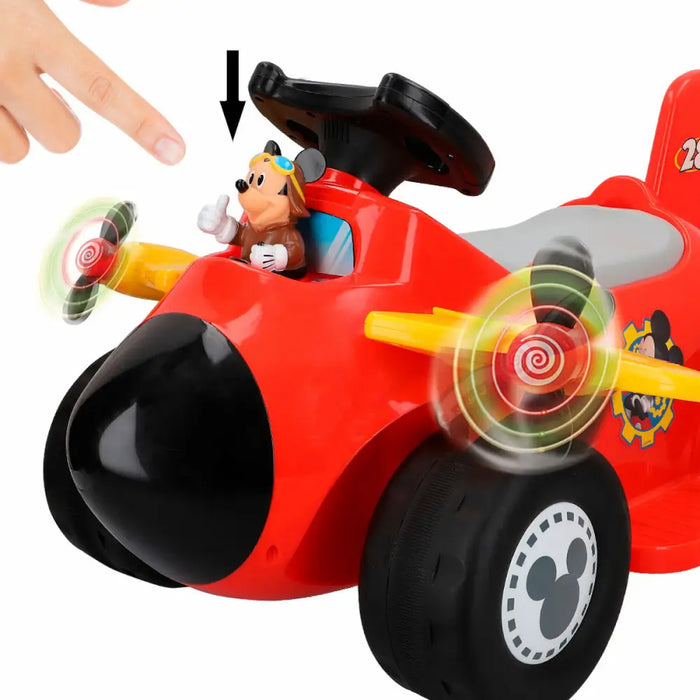 Детска Електрическа Кола Mickey Mouse Батерия Малък Самолет