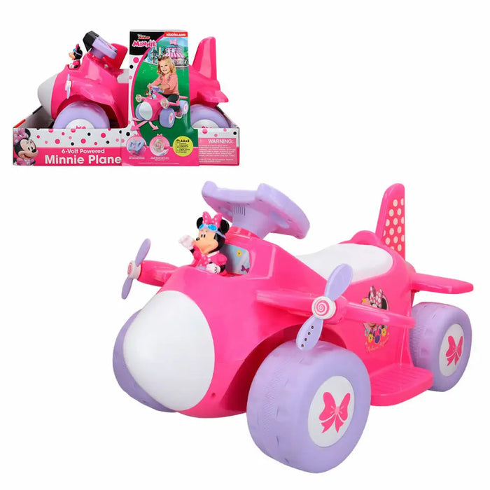 Детска Електрическа Кола Minnie Mouse Батерия Малък Самолет