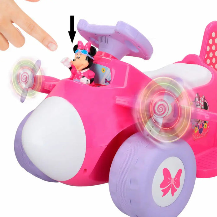 Детска Електрическа Кола Minnie Mouse Батерия Малък Самолет