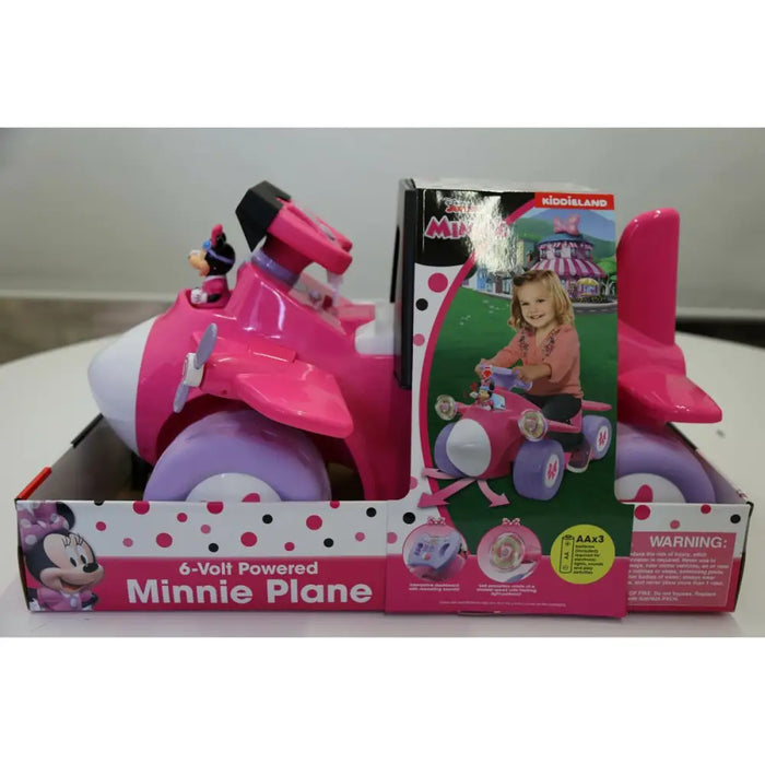 Детска Електрическа Кола Minnie Mouse Батерия Малък Самолет