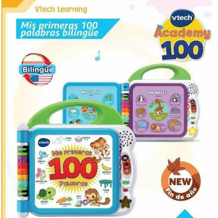 Детска интерактивна книга Vtech Mis primeras 100 palabras