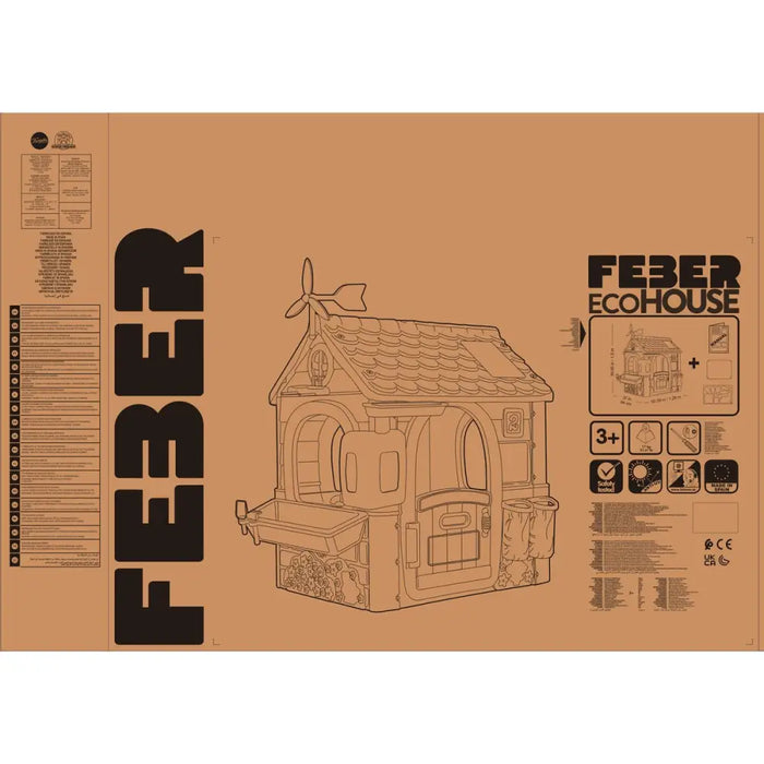 Детска къща за игра Feber Recycle Eco House 20 x 105,5 x