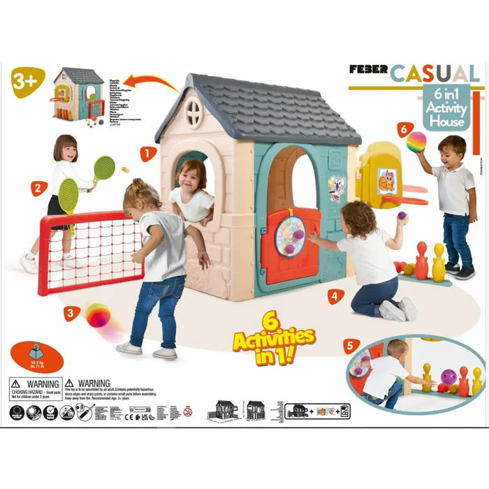 Детска къща за игра Feber Casual 6 Activities 232 x 124 x