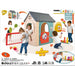 Детска къща за игра Feber Casual 6 Activities 232 x 124 x