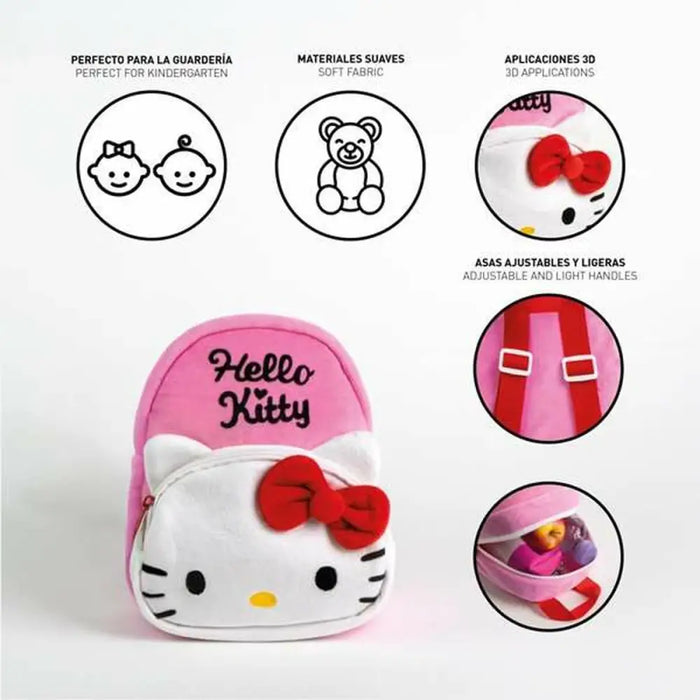 Детска раница Hello Kitty Розов 18 x 22 x 4 cm