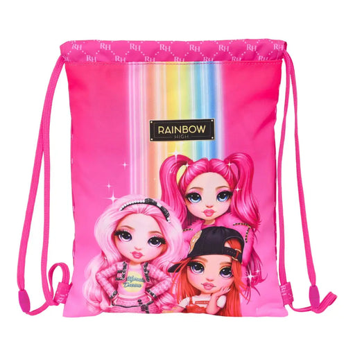Детска Rаница Чувал Rainbow High Фуксия 26 x 34 x 1 cm