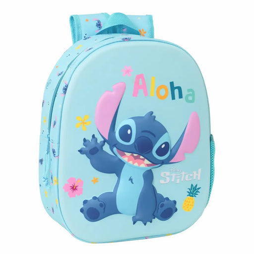 Детска раница Lilo & Stitch Светло син 27 x 33 x 10 cm 3D