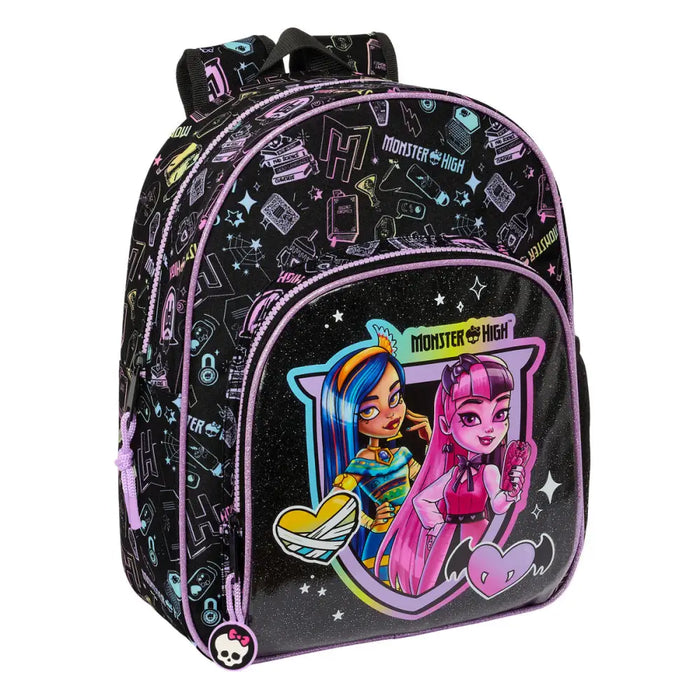 Детска раница Monster High Черен 28 x 34 x 10 cm