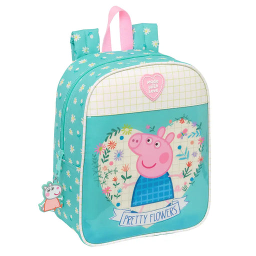 Детска раница Peppa Pig Pretty flowers Жълт Мента 22 x 27 x