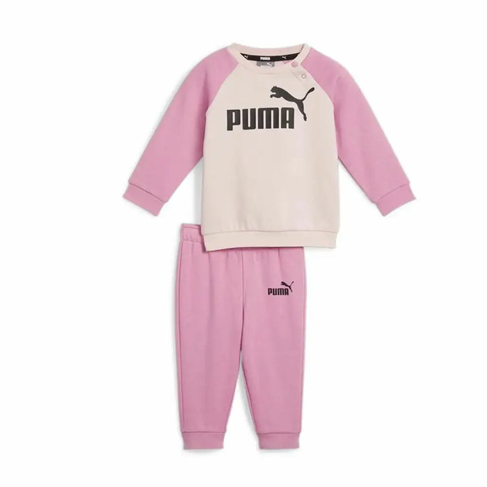 Детски Анцуг Puma Minicats Ess Raglan Jogger Fl Розов