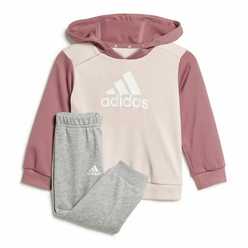 Детски Анцуг Adidas Essentials Colorblock Сив Розов
