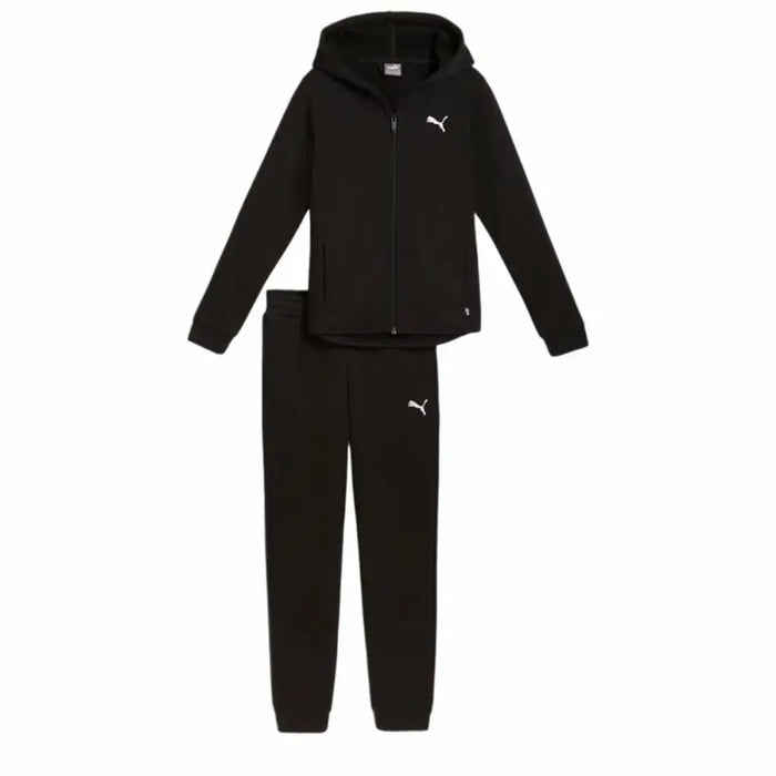 Детски Анцуг Puma Hooded Sweat Suit Flecce Cl Черен