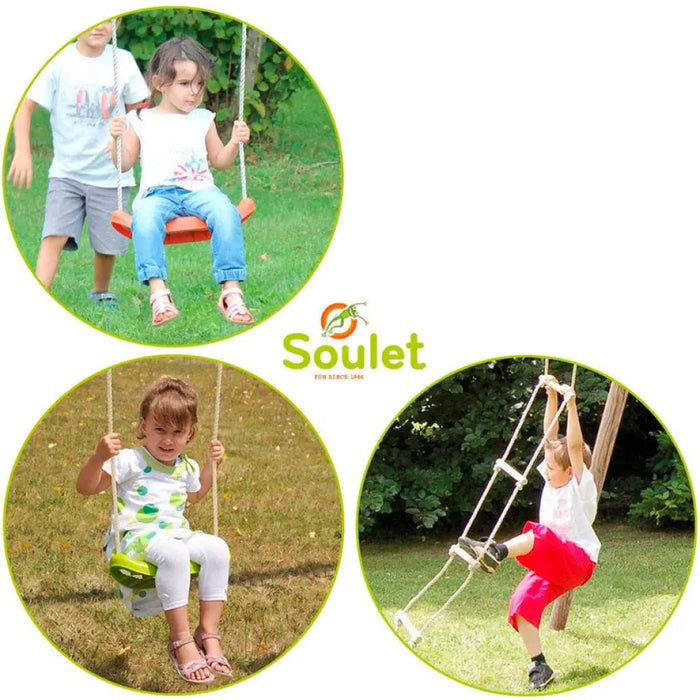 ДЕТСКИ ЦЕНТЪР С 2 ЛЮЛКИ И ВЪЖЕНА СТЪЛБА SOULET TONKA