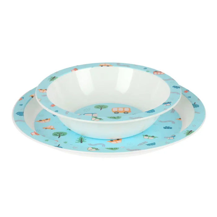 Детски комплект съдове Safta Coches полиестер 26 x 26 x 9 cm