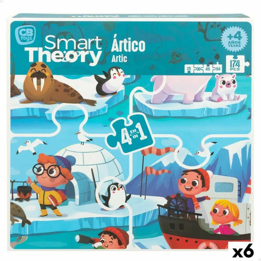 Детски Пъзел Colorbaby Artic 4 в 1 174 Части 136 x 34 cm (6