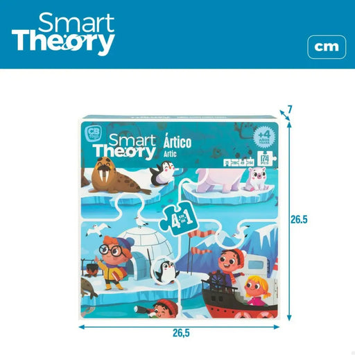 Детски Пъзел Colorbaby Artic 4 в 1 174 Части 136 x 34 cm (6