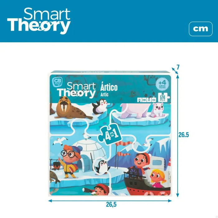 Детски Пъзел Colorbaby Artic 4 в 1 174 Части 136 x 34 cm (6