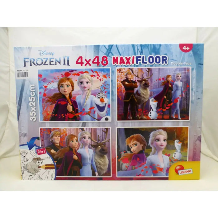 Детски Пъзел Frozen Двустранно 4 в 1 48 Части 35 x 1,5 x 25