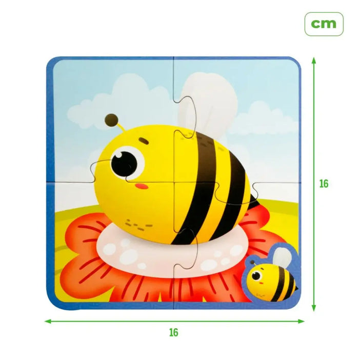 Детски Пъзел Lisciani Giochi 16 x 0,1 x 16 cm Сензорен 24
