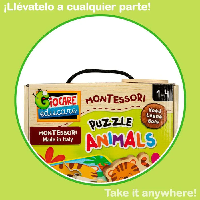 Детски Пъзел Lisciani Giochi 16 x 1 x 16 cm Животни 16