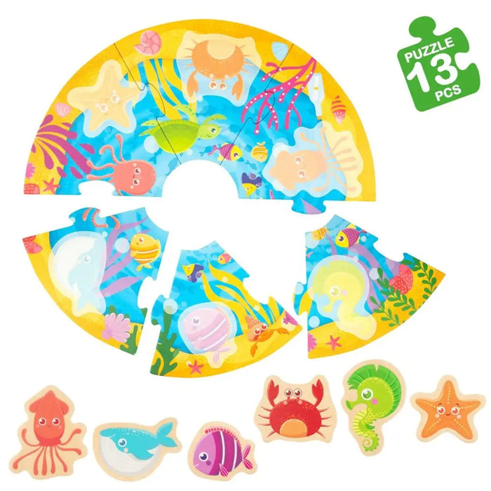Детски Пъзел Lisciani Giochi 33 x 1 x 32 cm Военен 6 Части