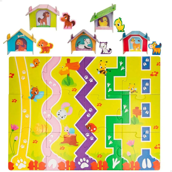 Детски Пъзел Lisciani Giochi 48 x 1 x 36 cm Ферма 12 Части