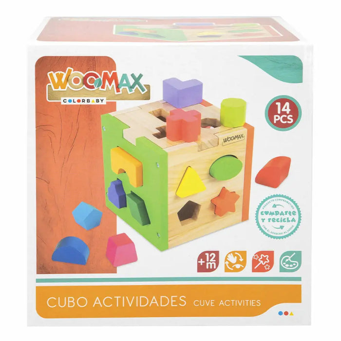 Детски Пъзел от Дърво Woomax 15 x 15 x 15 cm (6 броя)