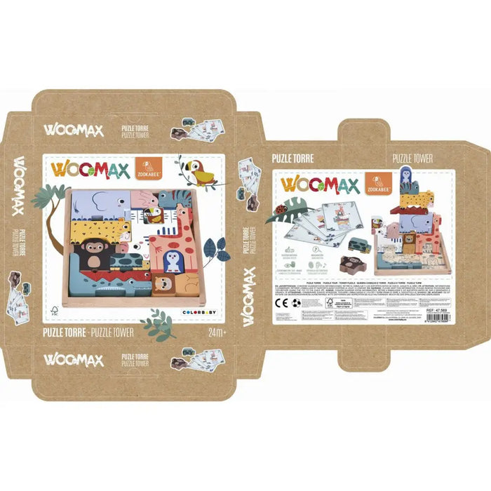 Детски Пъзел от Дърво Woomax (6 броя)