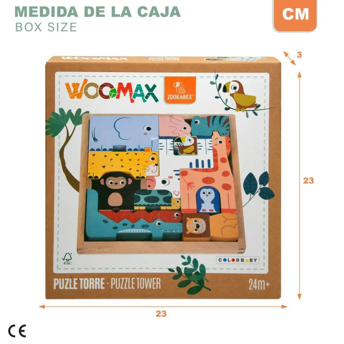 Детски Пъзел от Дърво Woomax (6 броя)