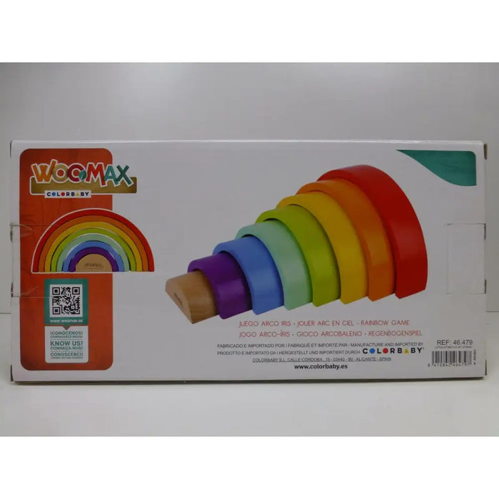 Детски Пъзел от Дърво Woomax Дъга 8 Части 4 броя