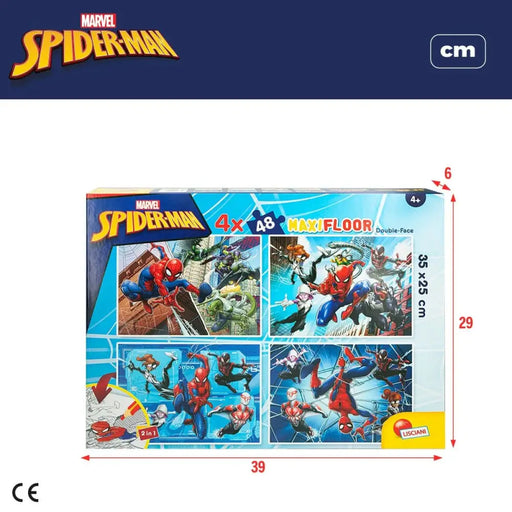 Детски Пъзел Spider-Man Двустранно 4 в 1 48 Части 35 x 1,5