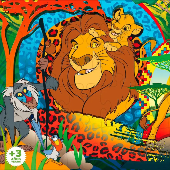 Детски Пъзел The Lion King Двустранно 24 Части 70 x 1,5 x