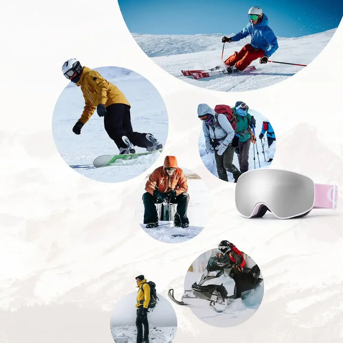 Детски ски очила Qunature Pink (среден/голям детски вариант)