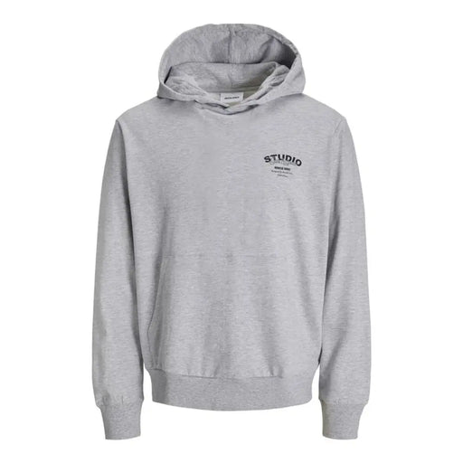 Детски суичър с качулка Jack & Jones Jjyuki Сив