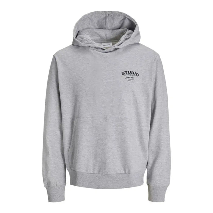 Детски суичър с качулка Jack & Jones Jjyuki Сив
