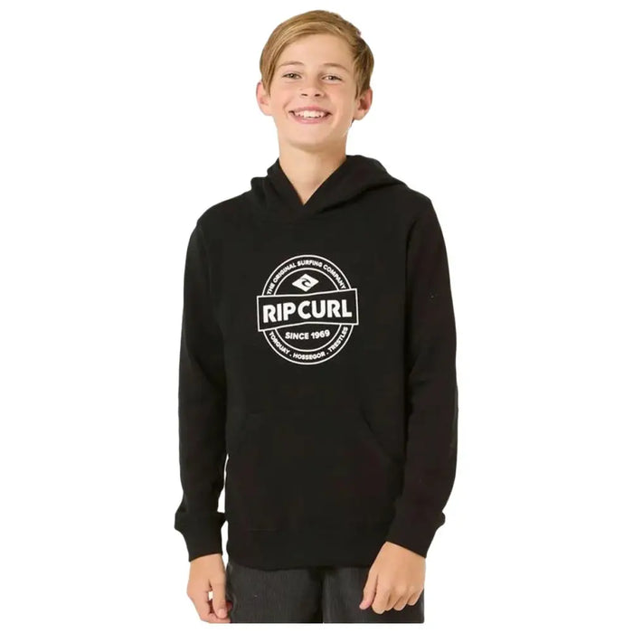 Детски суичър с качулка Rip Curl Stapler Hood Черен